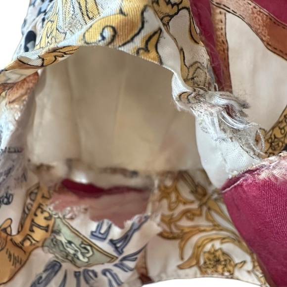 Atlantic Beach Vintage Safari Explorer 100% Silk Bomber Jacket Coat M - Picture 6 of 9